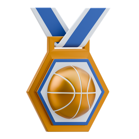 Basketball Medal  3D Icon