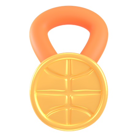 Basketball Medal  3D Icon