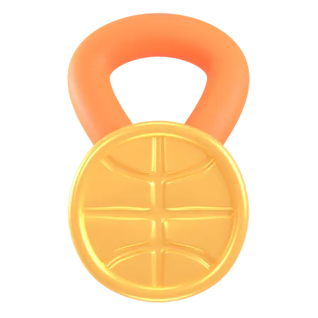 Basketball Medal  3D Icon