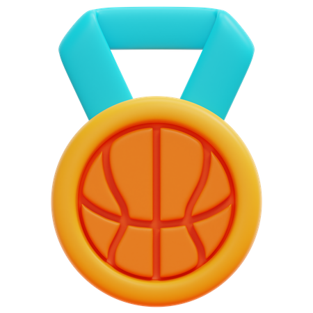 Basketball Medal  3D Icon