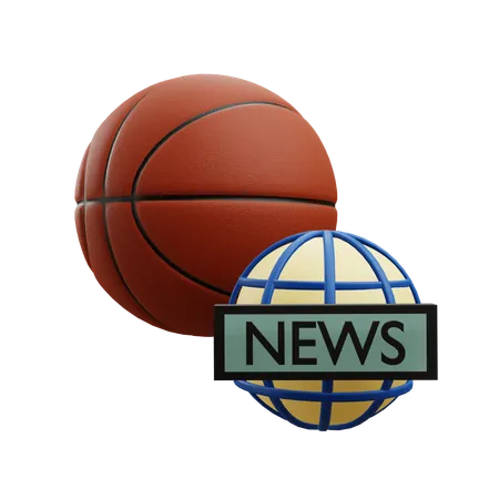 Basketball News  3D Icon