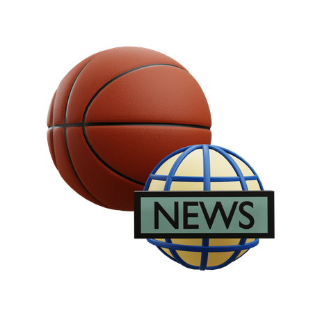 Basketball News  3D Icon