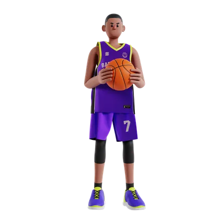 Basketball Player  3D Illustration