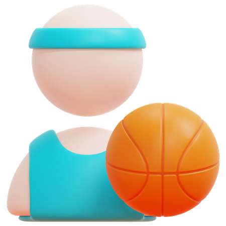 Basketball Player  3D Icon