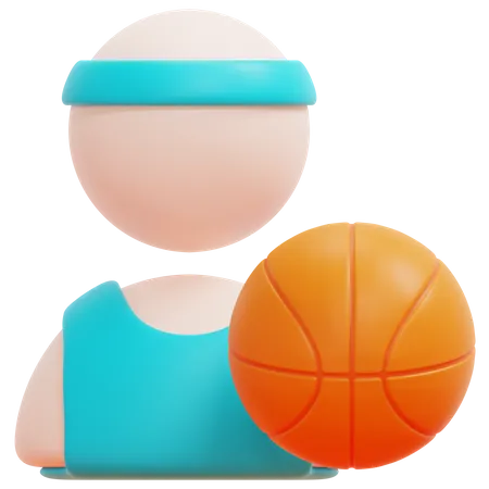 Basketball Player  3D Icon