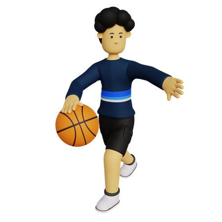 Basketball Player  3D Illustration