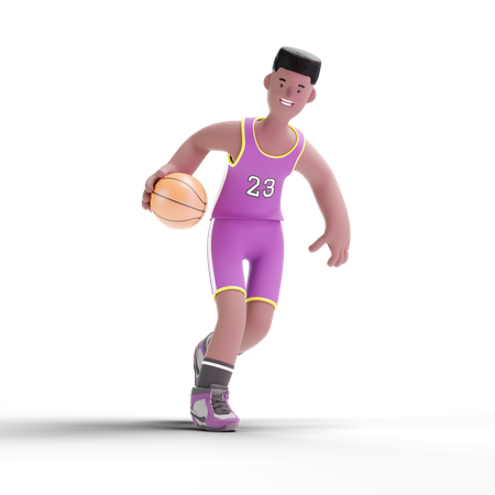 Basketball Player  3D Illustration