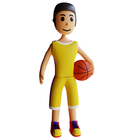 Basketball Player  3D Illustration