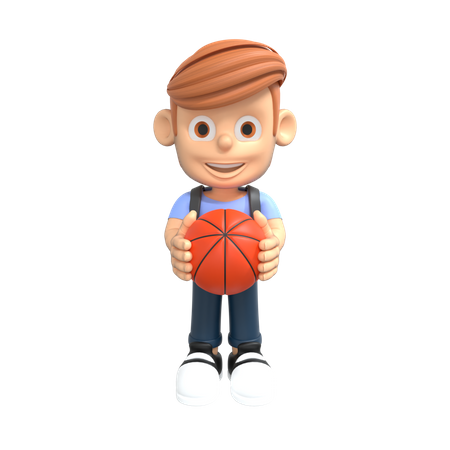 Basketball Player  3D Illustration