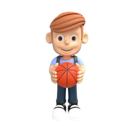 Basketball Player  3D Illustration