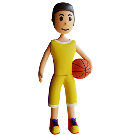 Basketball Player 3D Illustration