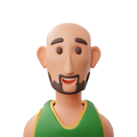 Basketball player avatar  3D Icon