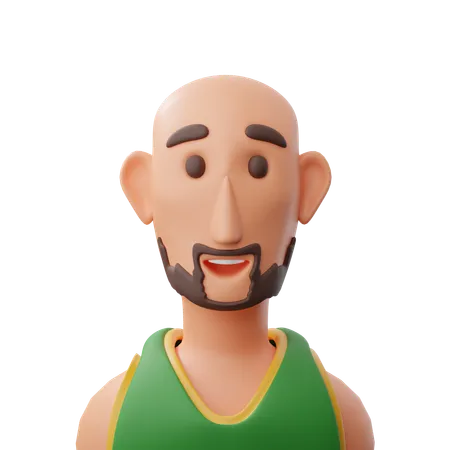 Basketball player avatar  3D Icon