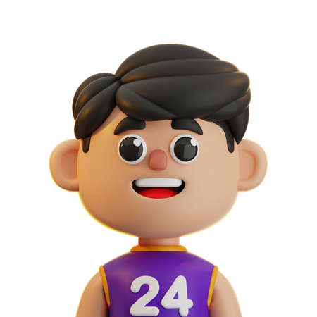 バスケットボール選手の少年  3D Icon