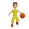 3d basketball move logo
