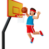 3d basketball goal logo