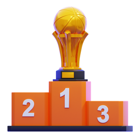 Basketball Podium  3D Icon