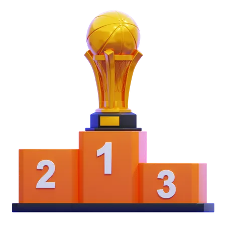Basketball Podium  3D Icon