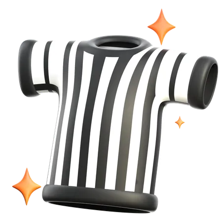 Basketball Referee Shirt  3D Icon