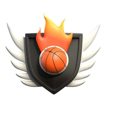 Basketball Shield  3D Icon
