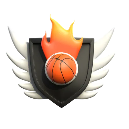 Basketball Shield  3D Icon