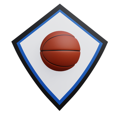 Basketball shield  3D Icon