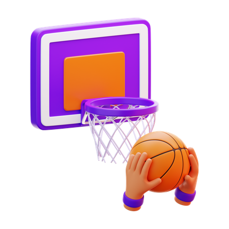 Basketball Shooting Hand  3D Icon