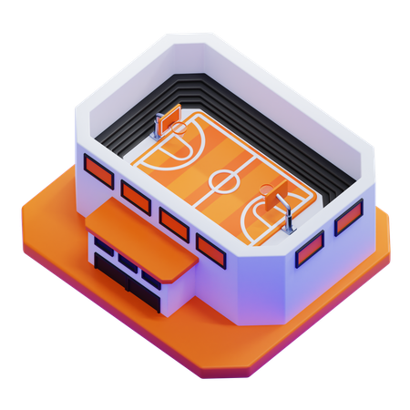 Basketball Stadium  3D Icon