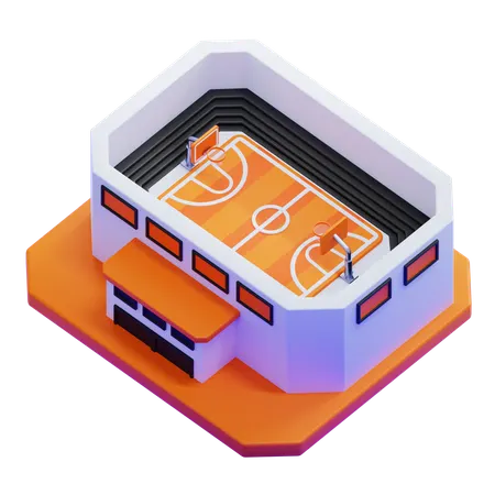 Basketball Stadium  3D Icon