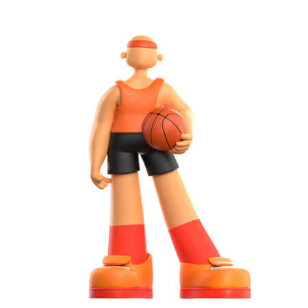 Basketball-Standpose  3D Icon