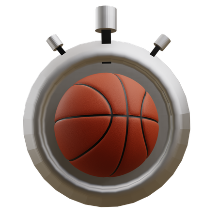 Basketball Stopwatch  3D Icon
