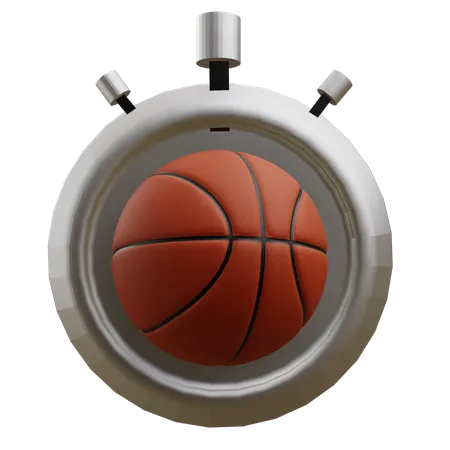 Basketball Stopwatch  3D Icon