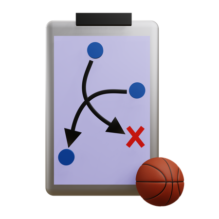 Basketball Strategy  3D Icon