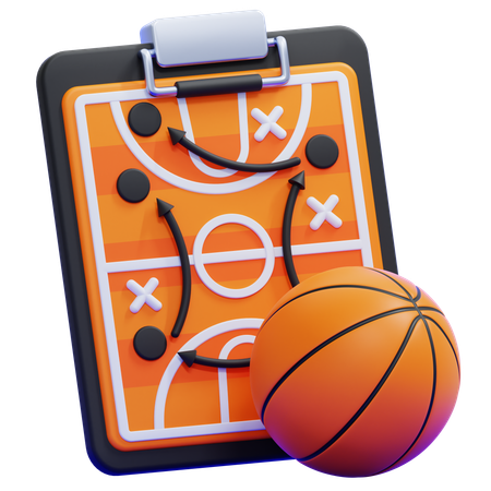 Basketball Strategy  3D Icon