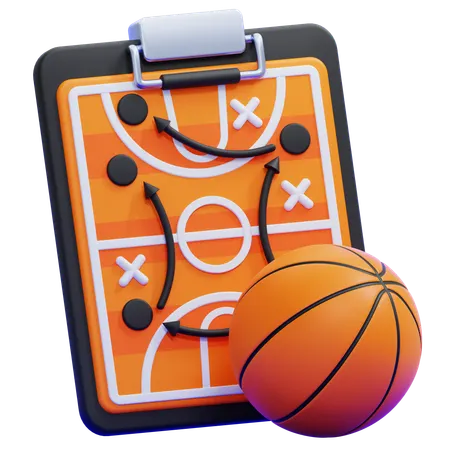Basketball Strategy  3D Icon