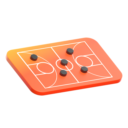 Basketball Strategy Board  3D Icon