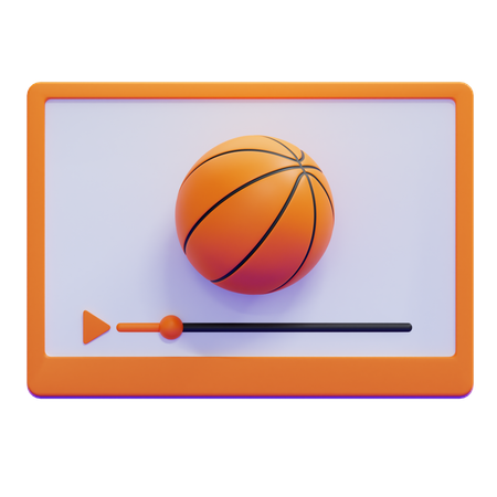 Basketball Streaming  3D Icon
