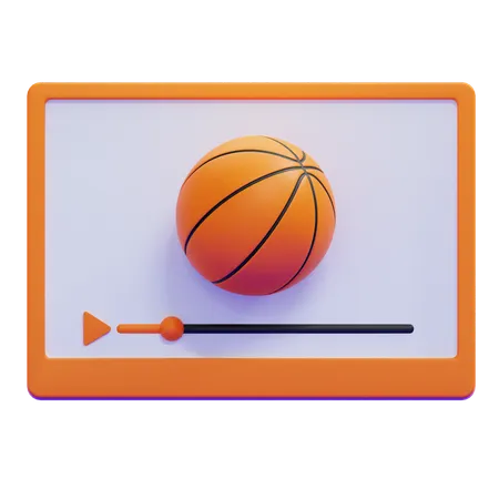 Basketball Streaming  3D Icon