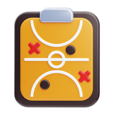 Basketball Tactic  3D Icon