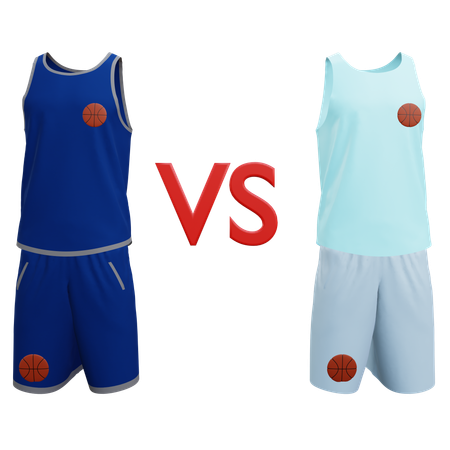 Basketball  team versus  3D Icon