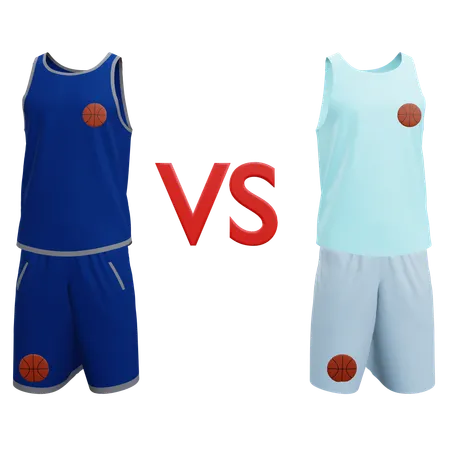 Basketball  team versus  3D Icon