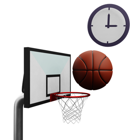 Basketball Time  3D Icon