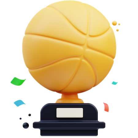 Basketball-Trophäe  3D Icon