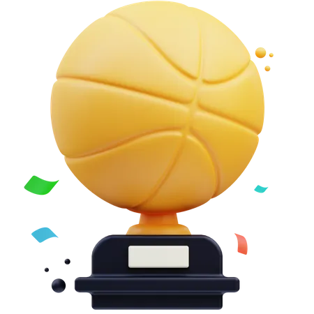 Basketball-Trophäe  3D Icon