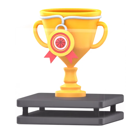 Basketball Trophy  3D Icon