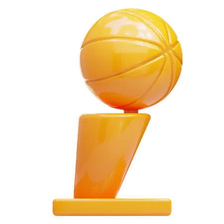 3 D Basketball Trophy Suitable For Your Projects Related To Reward Award Winning Badges And Trophy 3D Icon