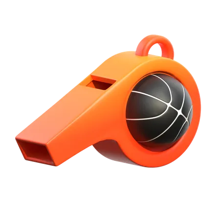 Basketball Whistle  3D Icon