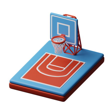 Basketball Platz  3D Icon