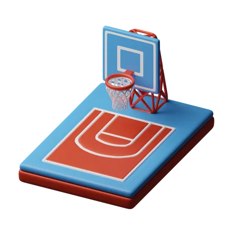 Basketball Platz  3D Icon