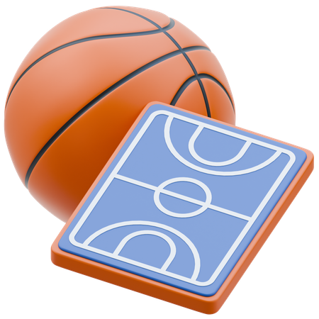 Basketball Platz  3D Icon